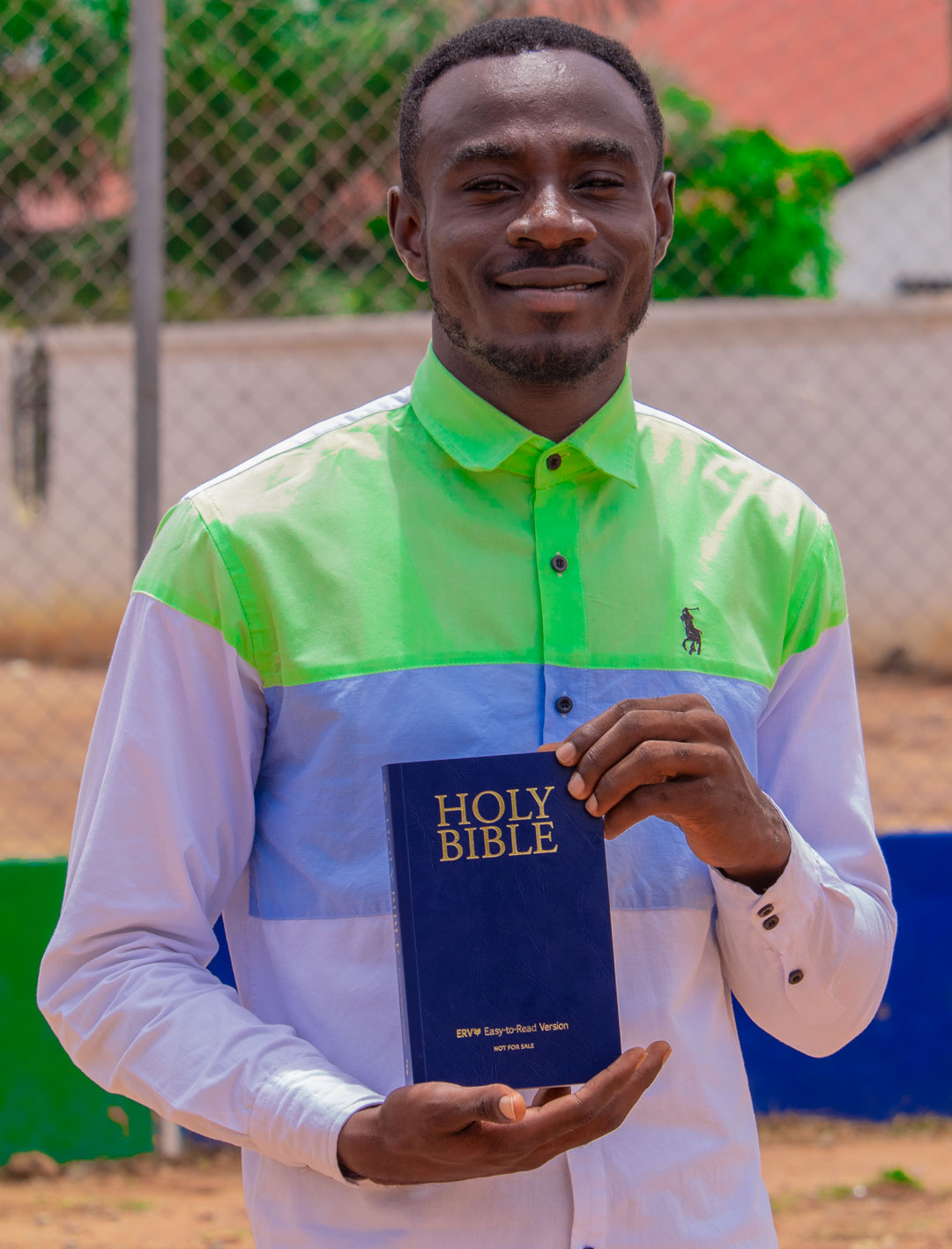 Richard Hayford With His Bible