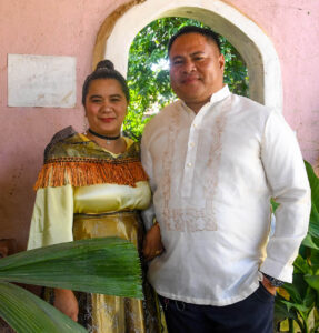 Ram And Lorijane in a Yard