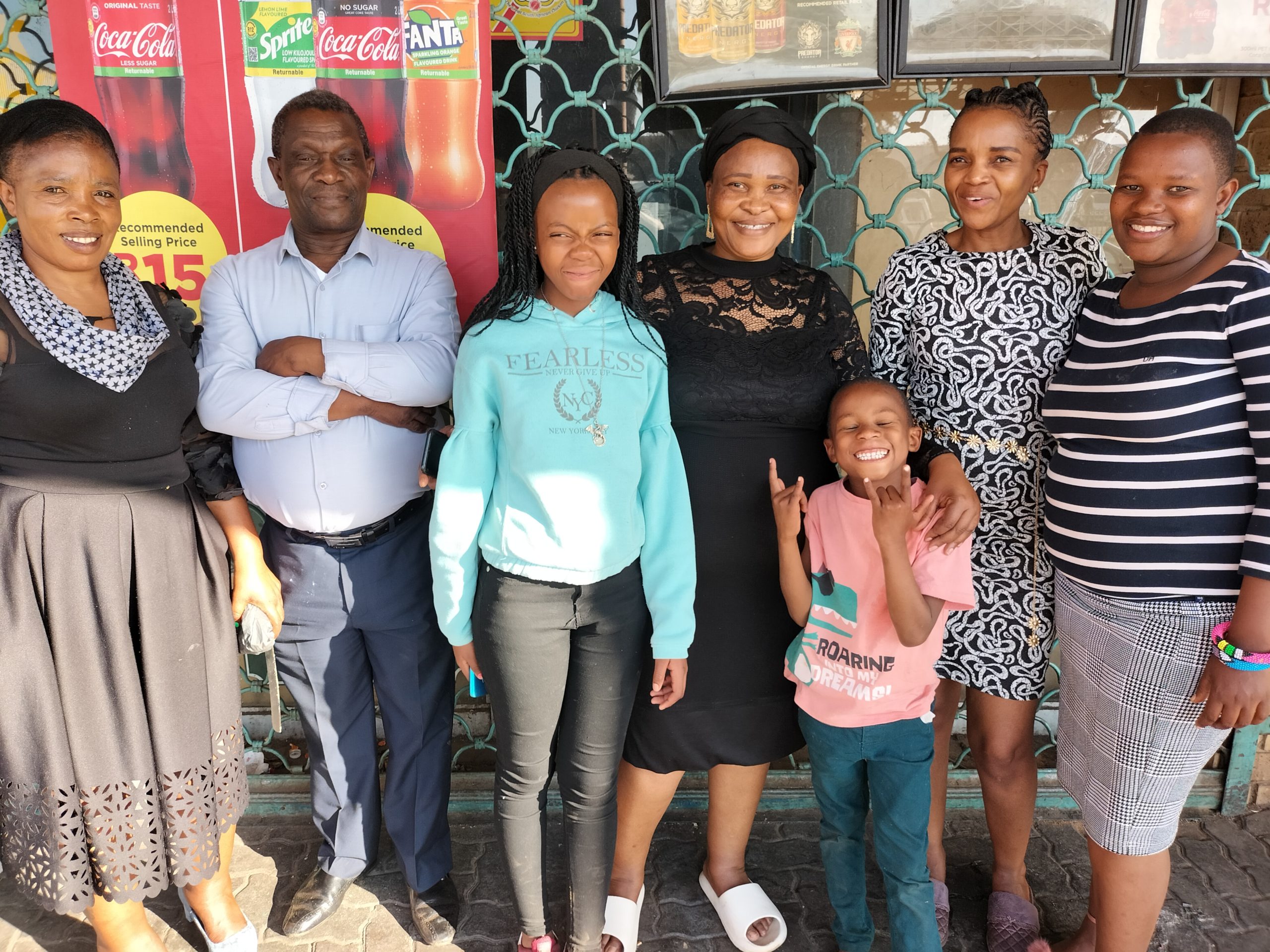 Pastor Onica Masemola (middle, In Black) And Her Outreach Team.